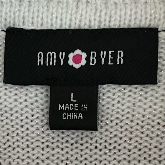 Amy Byer Girls Metallic Christmas Sweater Dresses With Sequins Girls Lar… - Picture 11 of 15